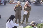 Satpol PP Pekanbaru Peringatkan Pedagang Pasar Ahmad Yani Patuhi Jam Jualan