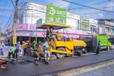 PUPR Pekanbaru Lanjutkan Overlay ke Jalan Paus dan Taskurun