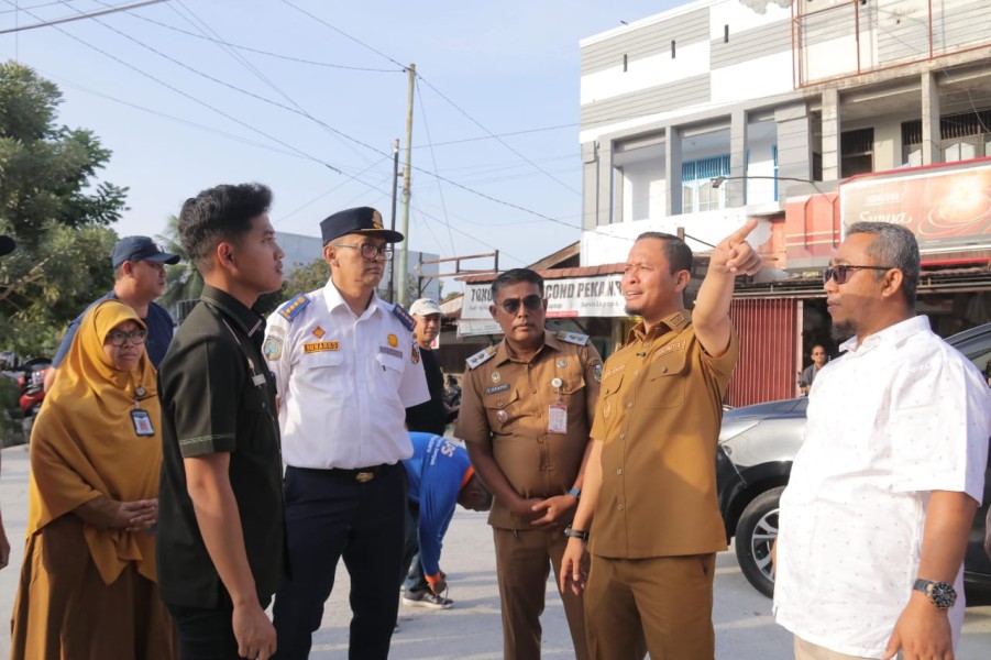 Urai Kemacetan, Wako Pekanbaru Buka Jalur Baru di Jalan Lobak