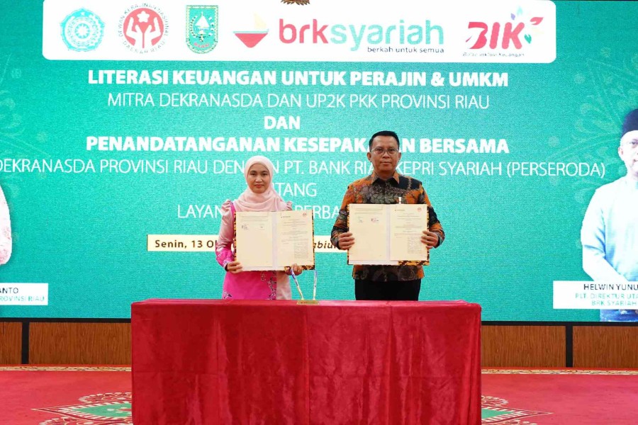 BRK Syariah dan Dekranasda Riau Sinergi Tingkatkan Literasi Keuangan bagi UMKM