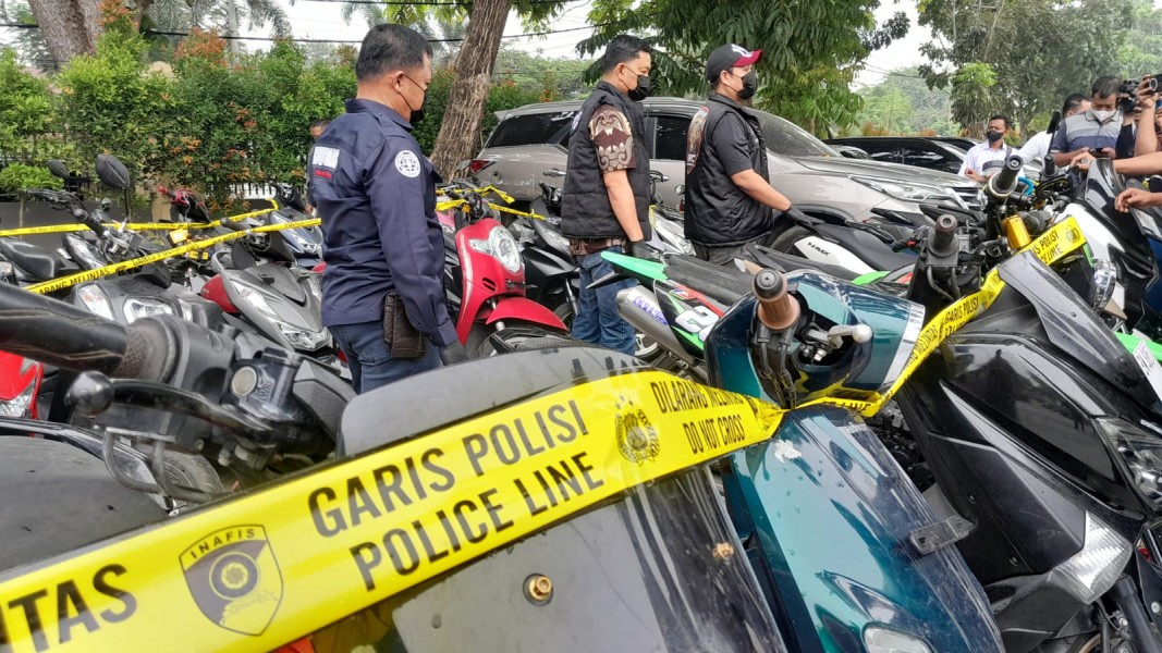 Polda Riau Bongkar Jaringan Curanmor, 44 Motor Disita