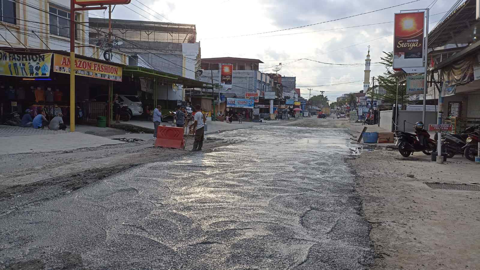 Langganan Banjir, Badan Jalan Darma Bhakti Ditinggikan