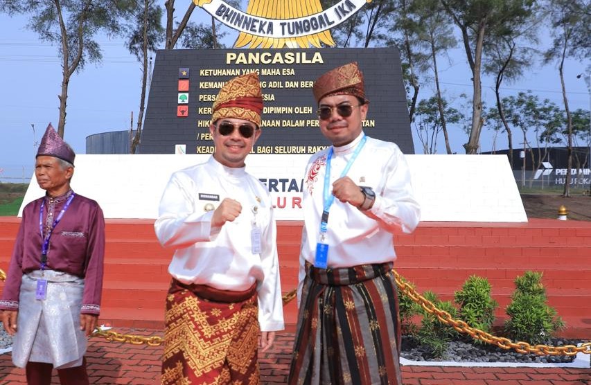 Pimpinan DPRD Pekanbaru Hadir di Blok Rokan Peringati Hari Pancasila