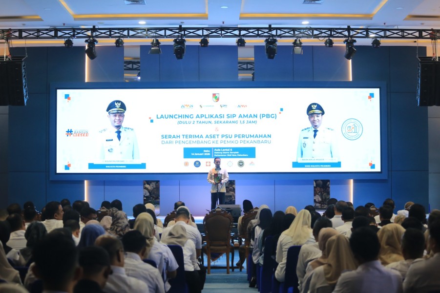 Pemko Pekanbaru Resmi Luncurkan Aplikasi Sip Aman, Percepat Pengurusan Izin Bangunan