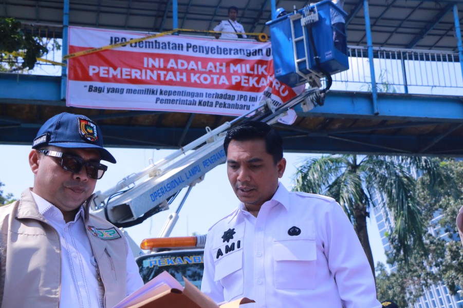 Pemko Pekanbaru Ambil Alih Aset 4 Unit JPO dari Swasta