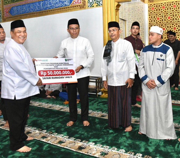 BRK Syariah Salurkan CSR di Masjid Nurul Hikmah, Wagubri SF Hariyanto Bilang Begini