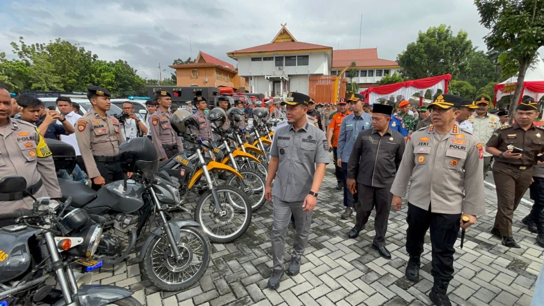 Perkuat Koordinasi, Wako Pekanbaru Pimpin Apel Kesiapsiagaan Bencana Banjir
