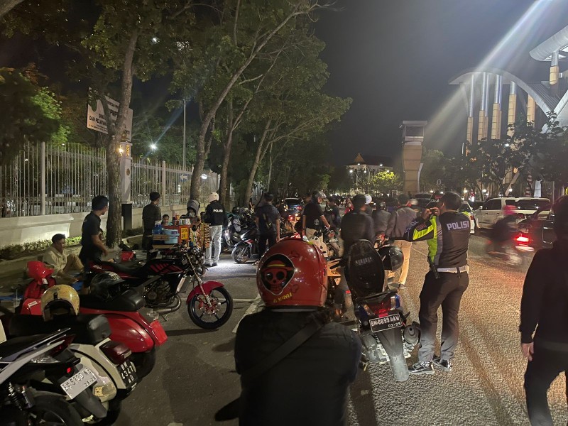 Puluhan Sepeda Motor Diangkut ke Polresta Pekanbaru