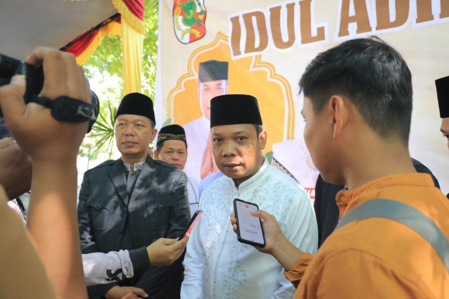 Salat Ied di Bukit Raya, Pj Walikota Ajak Perkuat Kebersamaan