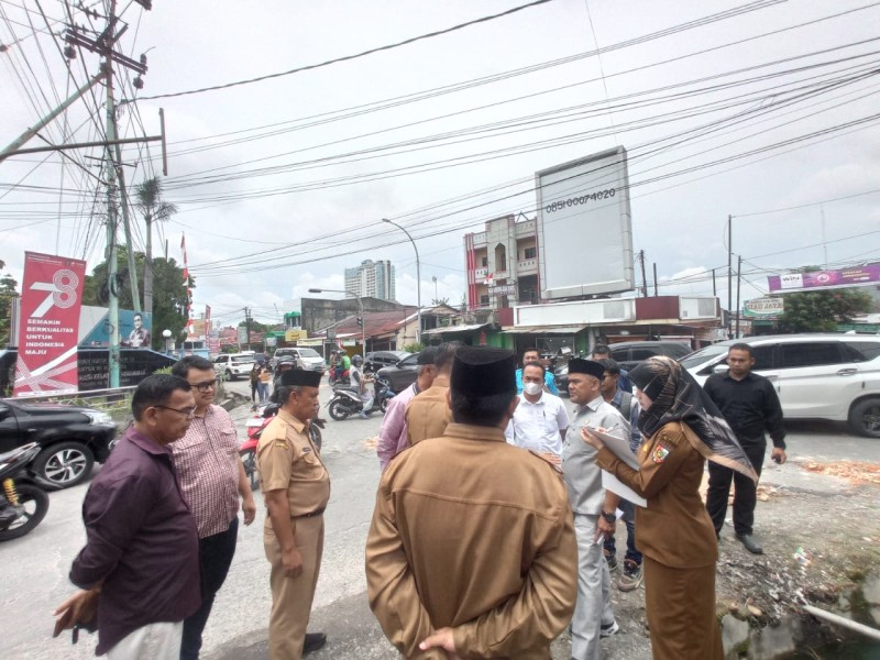 PUPR dan DPRD Pekanbaru Kembali Temukan Jalan Rusak Akibat IPAL