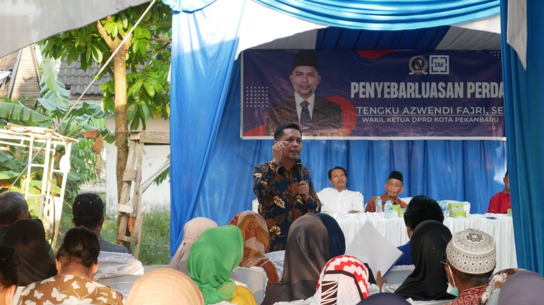 Tengku Azwendi Fajri Gelar Penyebarluasan Perda Kepada Masyarakat