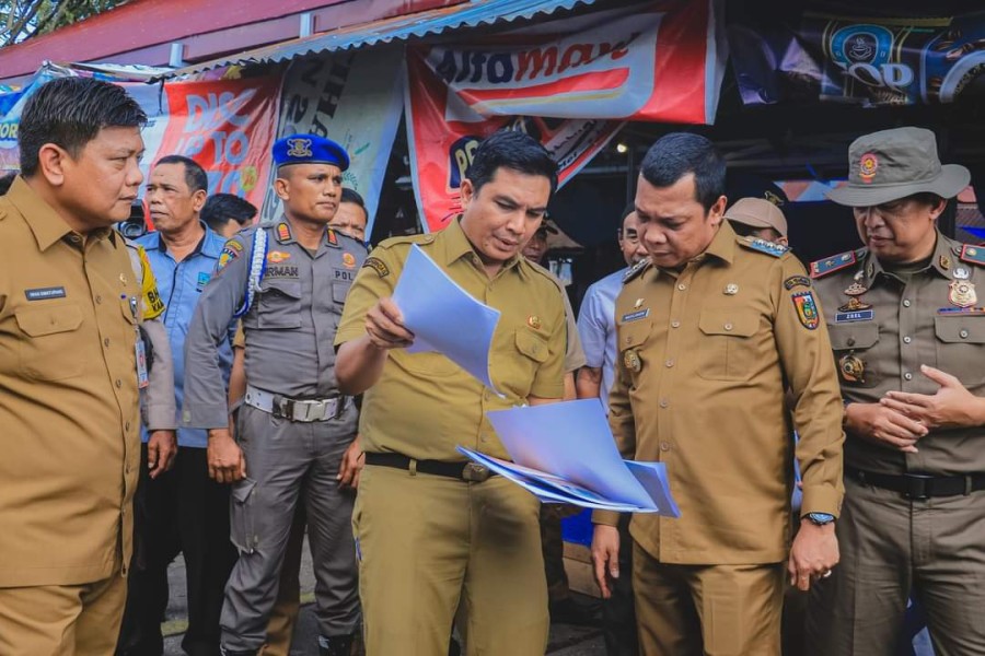 Revitalisasi Pasar Palapa Sudah 45 Persen