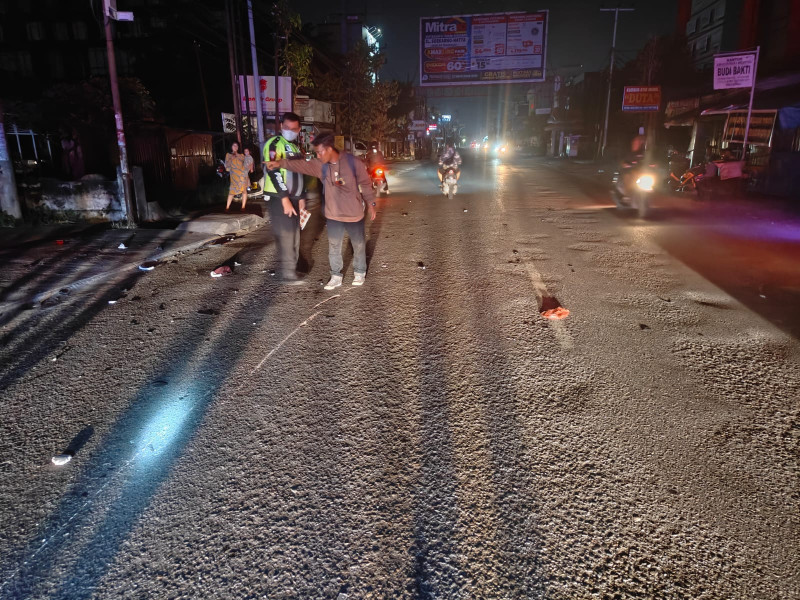 Dihantam Strada, 2 Pemotor Tewas Ditempat