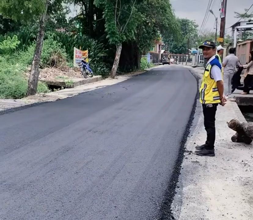Overlay Jalan Neraca Masuk dalam Tahap Pengaspalan