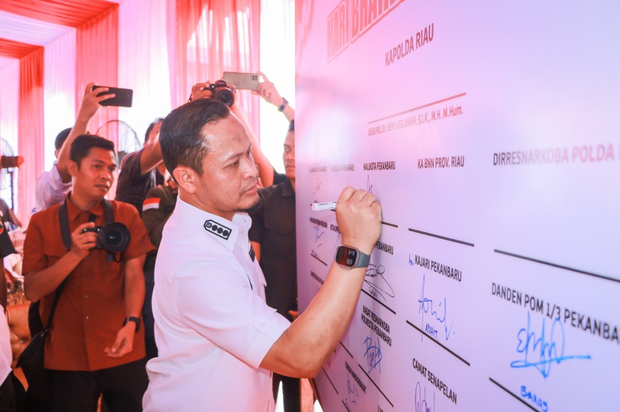 Deklarasi di Kampung Dalam, Wako Pekanbaru Minta Partisipasi Aktif Masyarakat