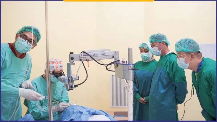 Bupati Rohil Buka Kegiatan Operasi Katarak Gratis