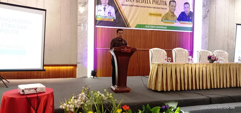 Gandeng Tokoh Masyarakat, Kesbangpol Pekanbaru Ajak Sukseskan Pemilu 2024