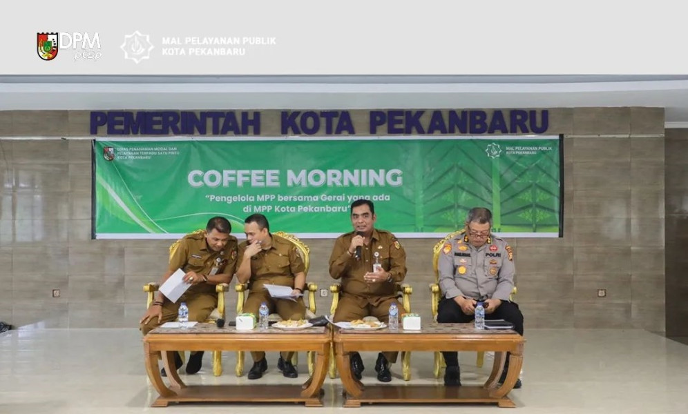 DPMPTSP Kota Pekanbaru Bahas Peningkatan Layanan dengan Pengelola dan Gerai di MPP