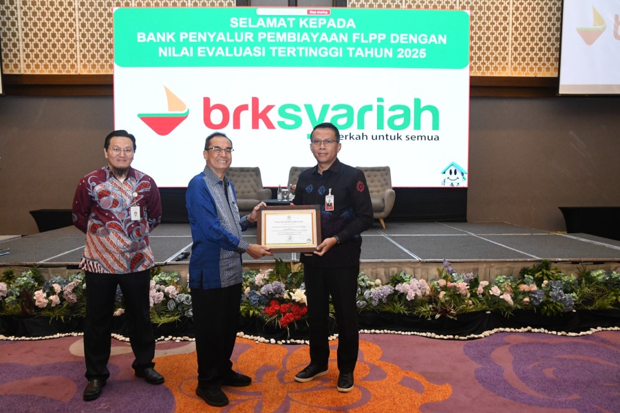 Terbaik Salurkan Pembiayaan FLPP, BRK Syariah Borong 3 Penghargaan Nasional dari BP Tapera