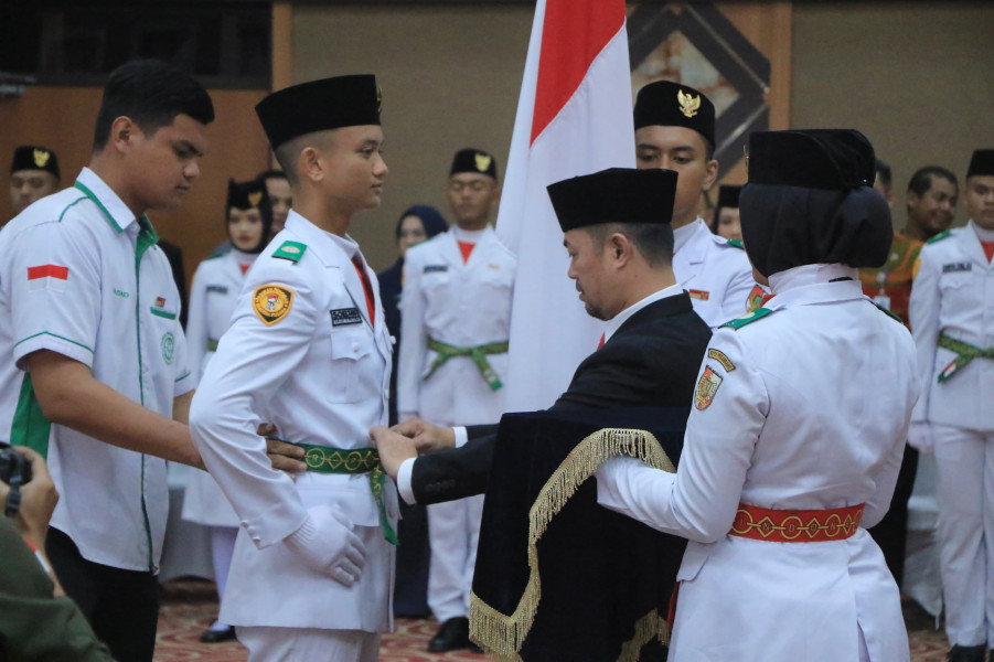 Bertugas di Pekanbaru, 40 Paskibraka Dikukuhkan