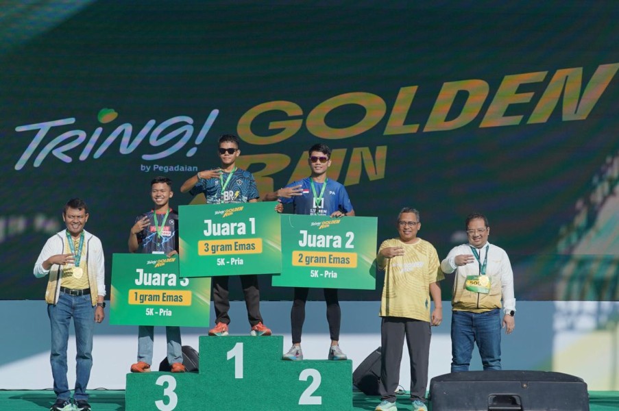 Pegadaian Sukses Gelar Tring! Golden Run 2026, Kampanyekan Hidup Sehat