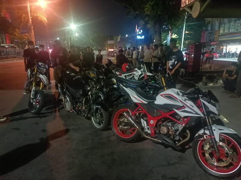 Razia Balap Liar, 36 Sepeda Motor Diamankan