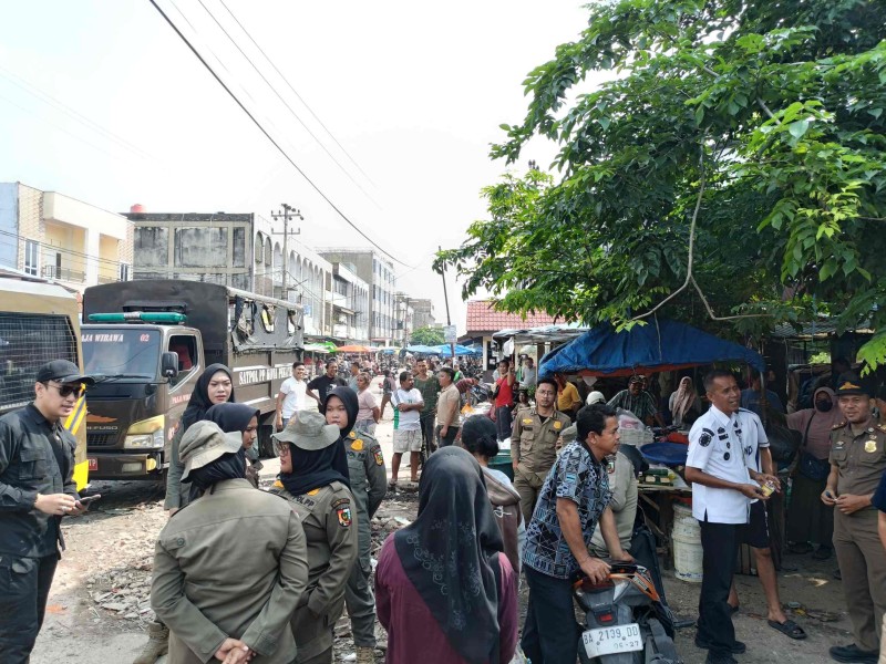 Peringatan Terakhir! 450 Pedagang Diminta Kosongkan Jalan Teratai Pekanbaru