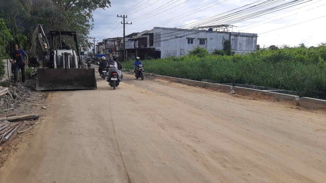 Overlay Jalan Bangau Sakti Tuntas Akhir Bulan ini