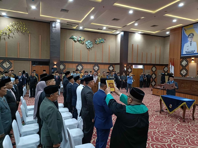 Wako Pekanbaru Lantik 36 Pejabat Eselon III dan IV, ini Daftar Lengkapnya