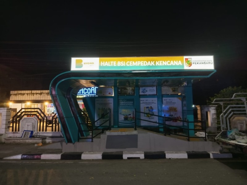 Gandeng Swasta, Sejumlah Halte Bus TMP Selesai Dilakukan Peremajaan