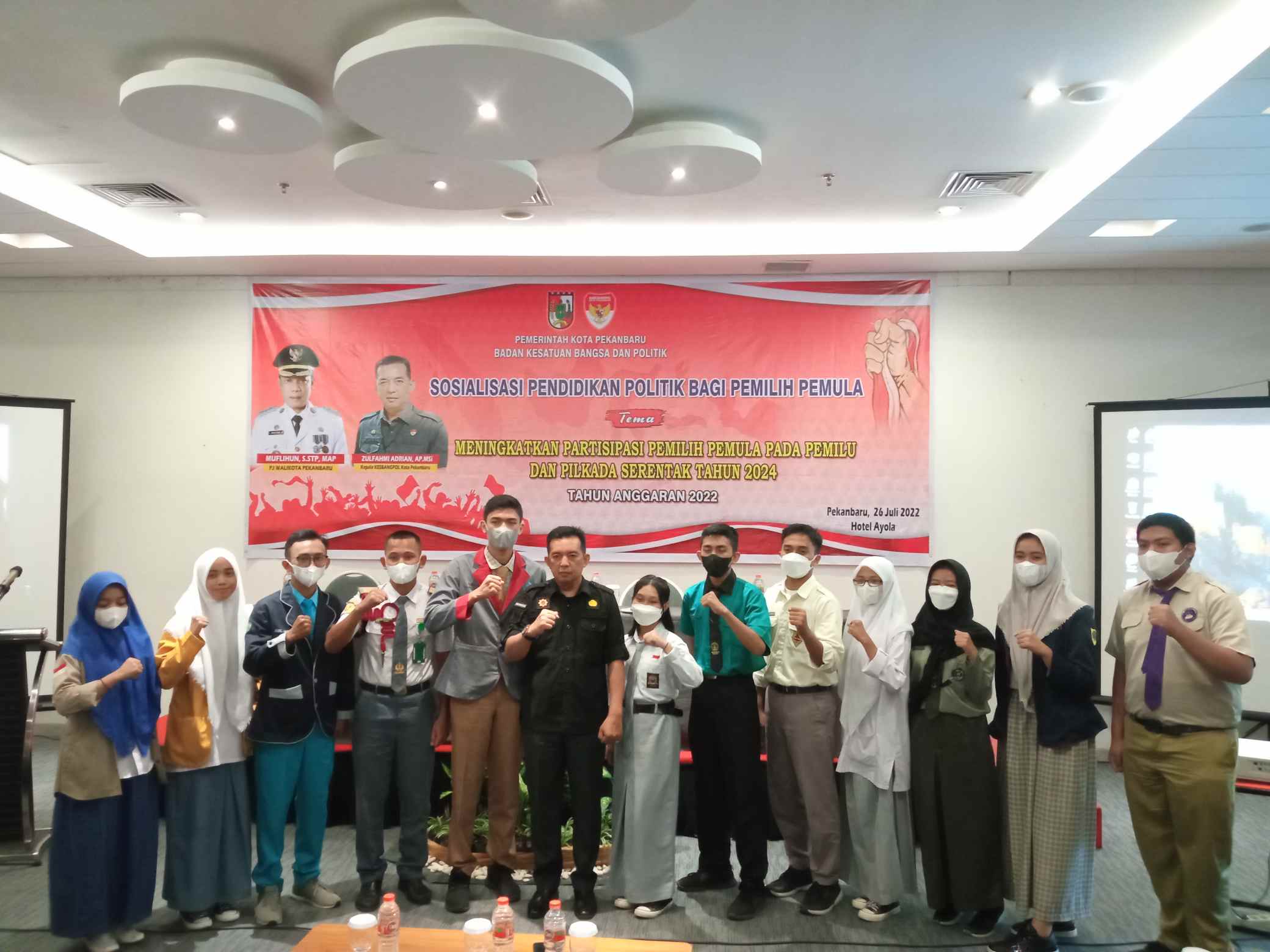 Kesbangpol Pekanbaru Sosialisasikan Tahapan Pemilu 2024 ke Ratusan Pemilih Pemula