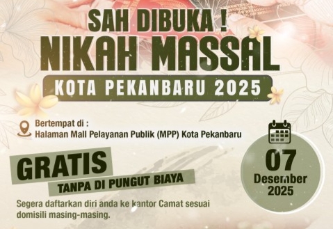 Program Nikah Massal Gratis Pemko Pekanbaru Tinggi Peminat