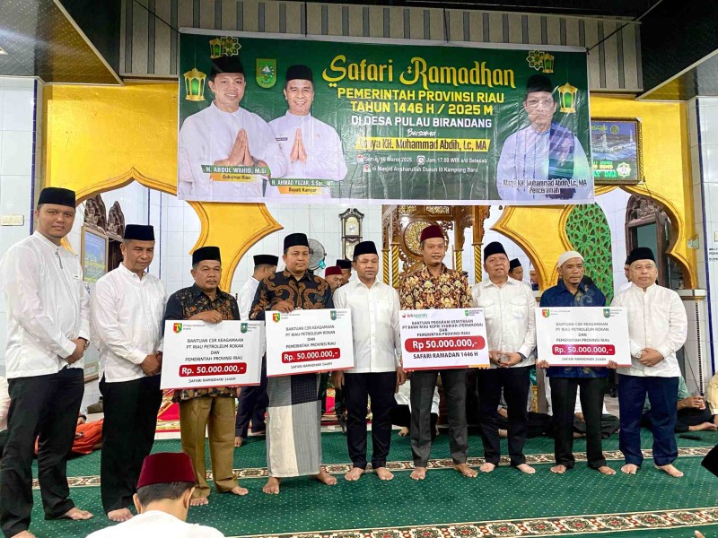 Safari Ramadan di Kampar, BRK Syariah Salurkan Program CSR ke Masjid Al Muttaqin