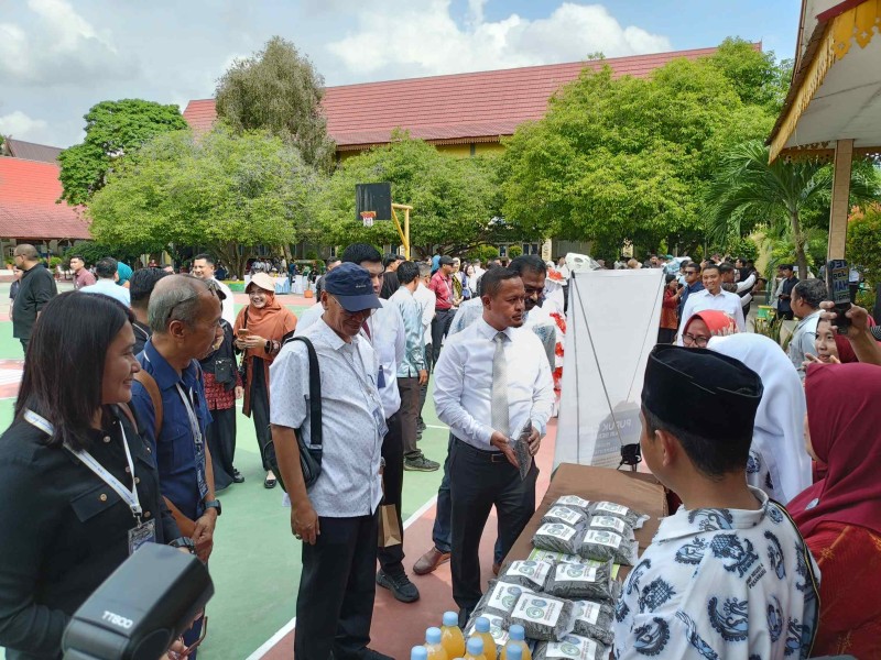 Delegasi IMT-GT Tinjau SMPN 4 Pekanbaru, Wako Tunjukkan Penerapan Sekolah Hijau Percontohan Nasional