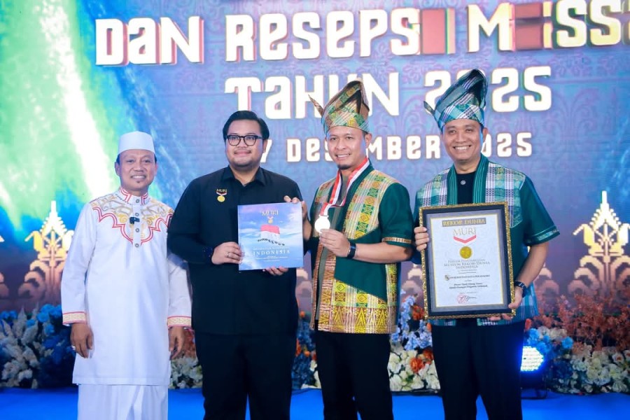 Diikuti 71 Pasang Pengantin, Nikah Massal Gratis Pemko Pekanbaru Pecahkan Rekor Muri