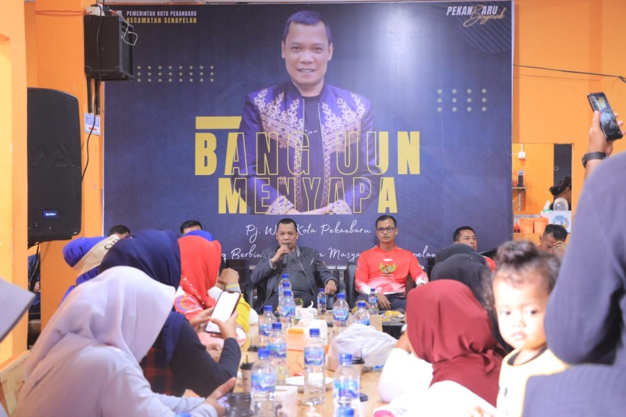 Pj Wako Sampaikan Program Unggulan ke Warga Senapelan