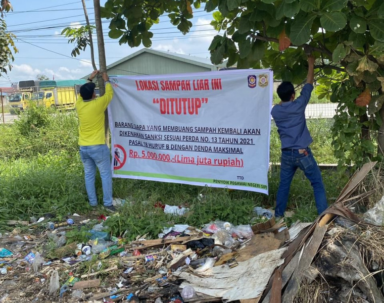 DLHK Pekanbaru Tutup TPS Ilegal di Jalan Imam Munandar dan Perketat Patroli Rutin