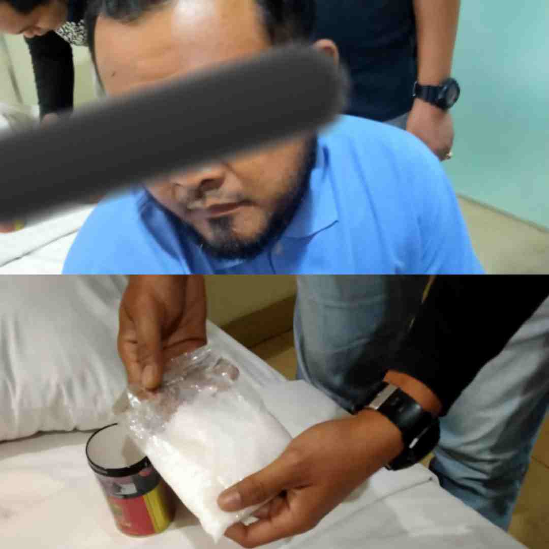 Simpan Dalam Kaleng Rokok, Pengedar Sabu Diringkus di Kamar Hotel