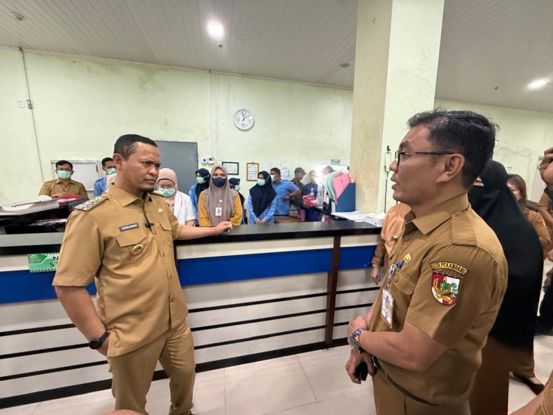 Sidak ke RSD Madani, Walikota Pekanbaru Nilai Belum Ada Kepercayaan Pasien Berobat