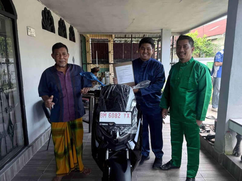 Simpan Dana di BRK Syariah, Syafaruddin Bawa Pulang Nmax dari Program Bedelau