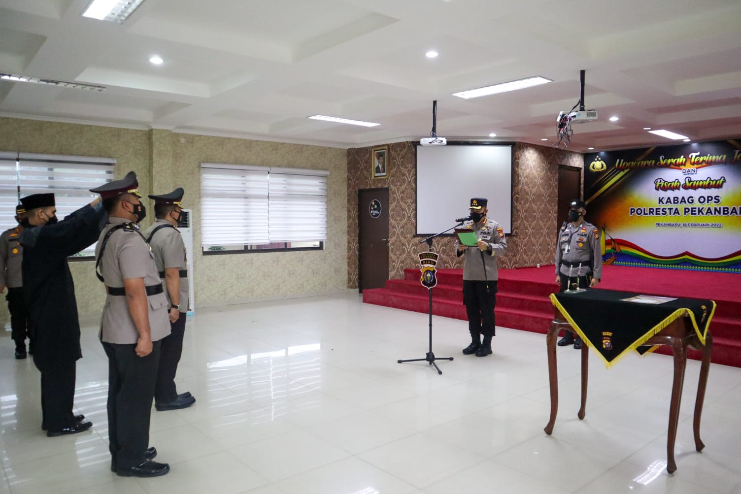 Sertijab Kabag Ops, Kapolresta: Kerja Ekstra Jalankan Tugas