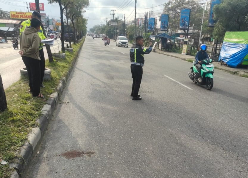 Mahasiswa Tewas Kecelakaan di Jalan Soebrantas, Motor Raib