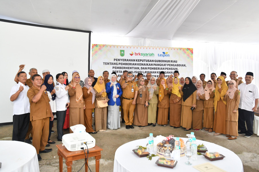 BKD Riau Bersama BRK Syariah dan PT. Taspen Sosialisasikan Layanan Perbankan