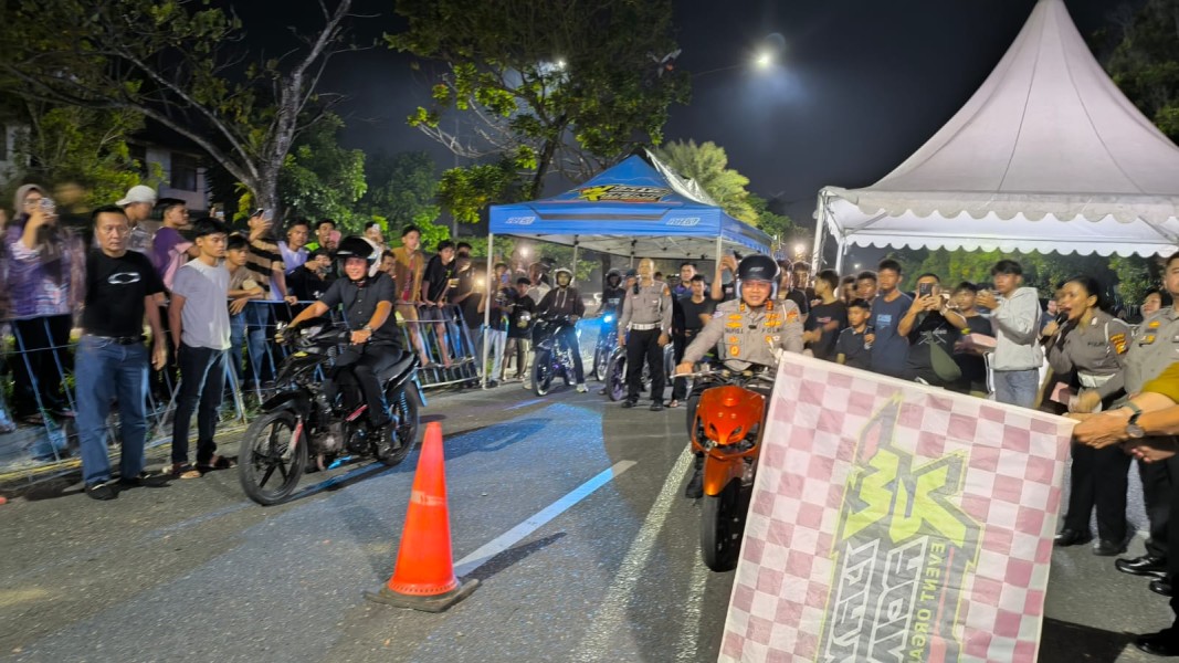 Buka Setiap Akhir Pekan, Jalan Naga Sakti Dirubah Jadi Sirkuit Balap Pekanbaru