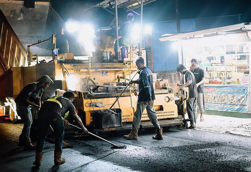 Tahap Akhir, Dinas PUPR Pekanbaru Gesa Pengerjaan Jalan Purwodadi