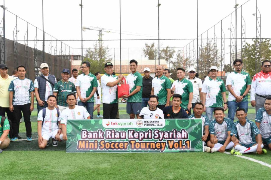 BRK Syariah Gelar Turnamen Mini Soccer Wilayah Kepri, Perkuat Kekompakan Internal