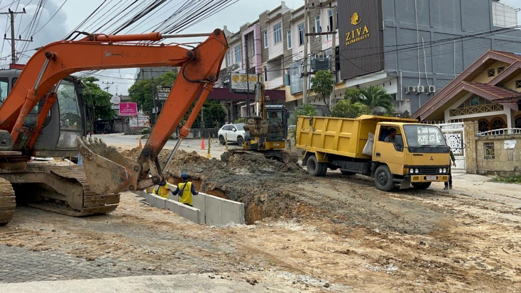 Perbaikan Jalan Lobak Pekanbaru Digesa, Mei ini Ditargetkan Rampung