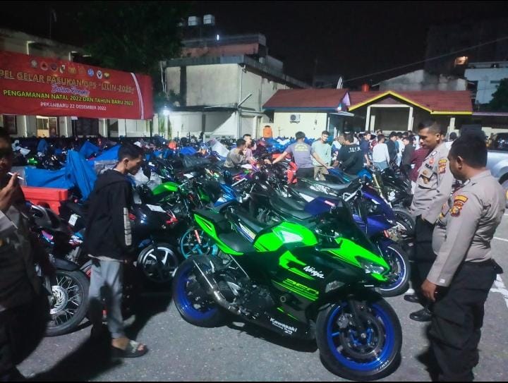 Terindikasi Aksi Balap Liar, 58 Sepeda Motor Diamankan Polisi