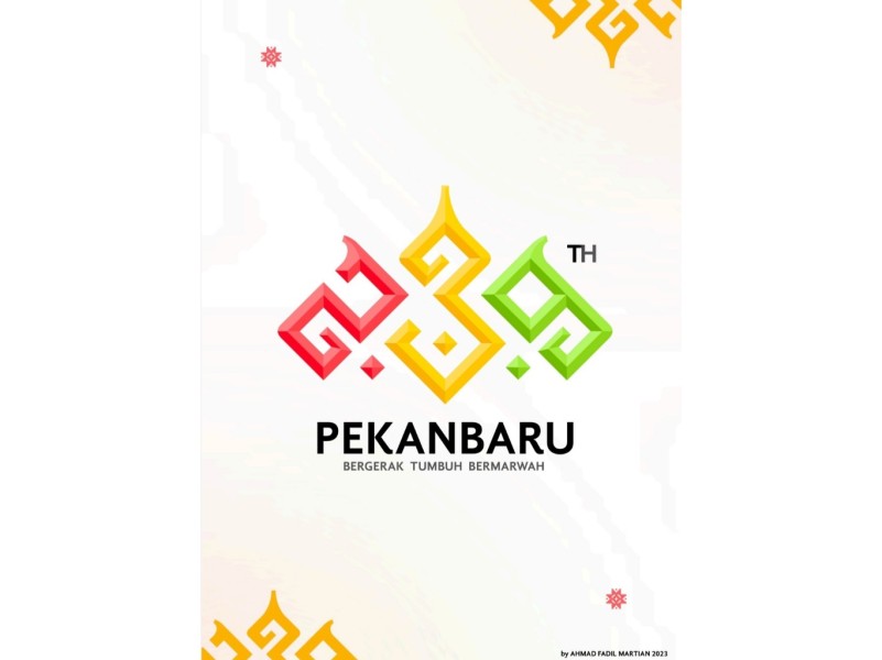 Pemko Pakai Desain Ahmad Fadil Buat Logo Hari Jadi ke-239 Pekanbaru