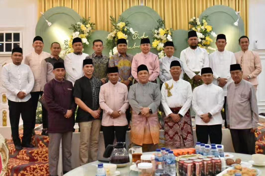 M Sabarudi Halal Bihalal Bersama Forkopimda Riau